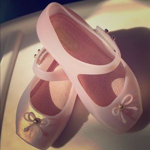 Mini Melissa Pink Ballet Flats
